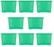 Wham Crystal 8x 80L Plastic Storage Boxes with Lids. Large, Strong (Pack of 8, 80 Litre) Made in the UK (Tint Leprechaun Green)