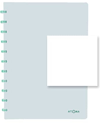 ATOMA Notizbuchsystem - Smooth - A4 - blau| Blanco