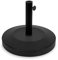 Vonroc Pied de Parasol Rond Ø48cm Noir - Base Solide 25kg - Pied de Parasol en Béton et Acier en Poudre - Pour Parasols Rosolina, Recanati, Rapallo & Torbole - Terrasse, Balcon, Jardin