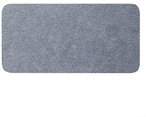 16 x 7,6 cm, saugfähig, Kieselstein-Untersetzer, wasserabsorbierend, für Waschbecken, Dunkelgrau