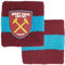 Hy-Pro West Ham F.C., braccialetto in cotone con licenza ufficiale | 2 pezzi, fascia tergisudore, per bambini, adulti, unisex, traspirante, per calcio, corsa, sport, palestra, tennis, esercizio fisico