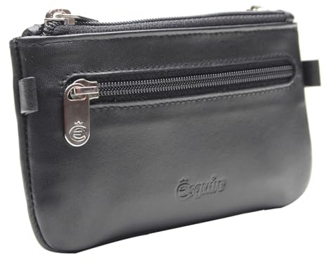 Esquire Schlüsselmäppchen New Silk Key Case Black schwarz