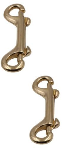 Operitacx 2 Pz Ganci Moschettone in Ottone per Borse, Portachiavi, Guinzagli, 90Mm, Girevole con Chiusura a Molla