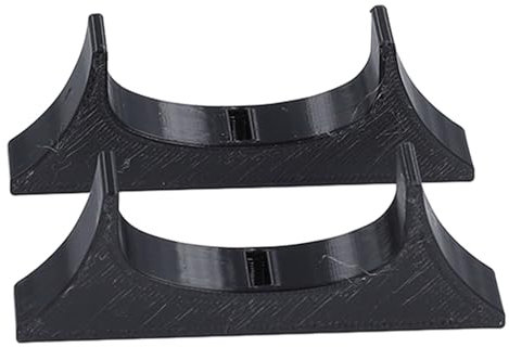 Vertikaler Ständerhalter für Wii U, Konsolenhalter, Vertikaler Ständer, 3D-Gedruckter Horizontaler Ständer, Kühlhalterung mit Anti-Rutsch für Spielekonsole (Black)