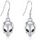 Alien Ohrringe S925 Sterling Silber Ufo Alien Hänger Ohrringe Alien Raum Tropfen Ohrringe Alien Schmuck Geschenke für Frauen Mädchen