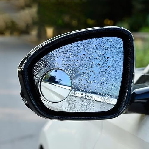 2 Toter-Winkel-Spiegel, für Audi A3 8P Q5 A6 C6 A4 A5 Sportback B7 Avant 8V C7 A1 B9 wasserdichte Toter-Winkel-Spiegel aus HD-Kristallglas langlebig Verkehrssicherheit drehbar