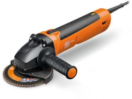 Fein Compact-Winkelschleifer CG 15-125 BL Inox, Ø 125 mm, 1.500 W, für Edelstahl und Metallbearbeitung, mit bürstenlosem Motor und Anti-Vibrationshandgriff