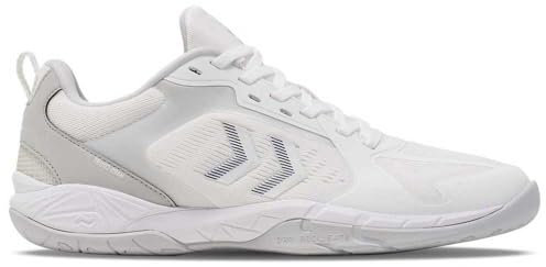 Speed Court Hallenschuh, Herren (White/Grey, EU Schuhgrößensystem, Erwachsene, Herren, Numerisch, M, 43)