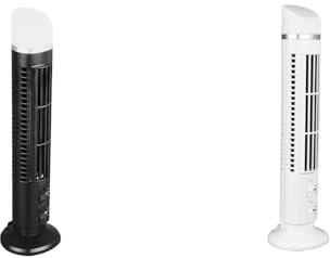 TOPINCN Lot de 2 Ventilateurs sans Pales pour Chambre à Coucher, Ventilateur Tour Oscillant, Ventilateur de Refroidissement électrique, Petit Ventilateur Tour Silencieux, Ventilateur de
