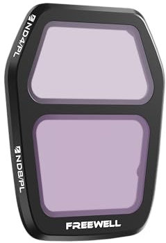 Freewell Air 3S ND4PL/ND8PL Filter reduziert Licht und verbessert Farben für ausgewogene, blendfreie Luftaufnahmen bei Heller Beleuchtung