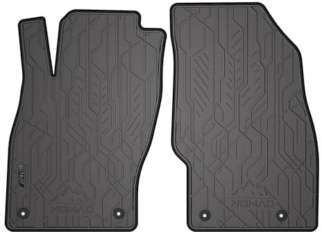 MOTOS Gummimatten vorne passend für Opel Adam 2012-2019 Robuste und Flexible Fussmatten Auto, kompatibel mit Befestigungssystem, Eingebaute Stopper, Praktische Ränder, rutschfeste Registerkarten