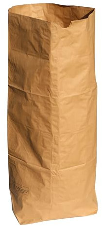 Papier-Abfallsäcke, 70 Liter, 2-lagig, 70g/m², 25 Stück, 85x55x23cm, Braun