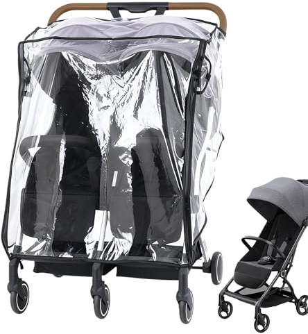 Regenschutz Für Babywagen Wasserdicht Atmungsaktiv Winddicht | Doppelkinderwagen Reise Regenschutz Für Einkaufen Spazierengehen Outdoor Reisen Täglichen Schutz Vor Sonne Schnee Staub