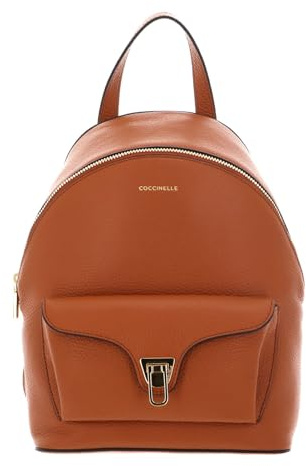 Coccinelle Leder Freizeitrucksack Beat Generatio Backpack Crab hellbraun