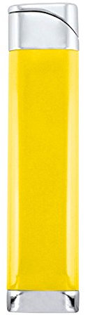 Bulentini Turbo/Sturm Feuerzeug Syke in 6 Farben Slim Format, Turbo Flamme Gas Lighter (Gelb)