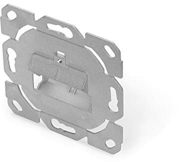 DIGITUS Anschlussdose Für Keystone-Modul - 2 Port - 45° Gewinkelt - Designfähig - Ohne Rahmen / Blende - Grau