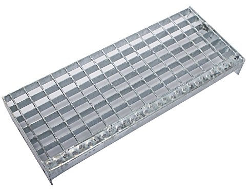 SP Schweißpress Industrie Gitterroststufen Treppenstufen MW 30x30 verzinkt (900 x 240 mm)