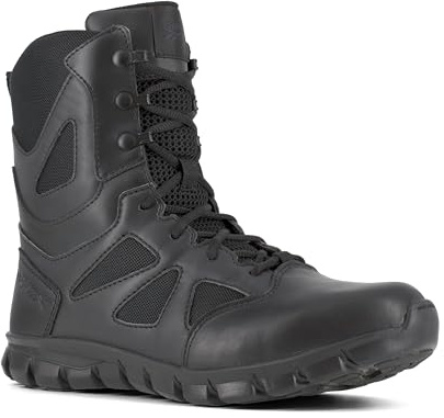 Reebok Mens Sublite Cushion 8 Inch Electrical Soft Toe Work/Duty - Black
