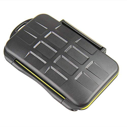 Memory Card Case/Holder - Portable Waterproof, Dirt-proof and Shock Resistant - Holds CF/COMPACT FLASH, SD, SDHC, SDXC, XD and Memory Stick Pro Duo Memory Cards