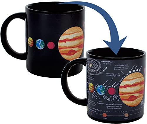 Sternensystem Kaffeebecher | Die coole Planeten-Thermo Kaffee-Tasse & Tee-Becher in groß | XXL Tasse | Planets Coffee Mug | Geschenk für Geburtstag, Einschulung, Weihnachten, Valentinstag