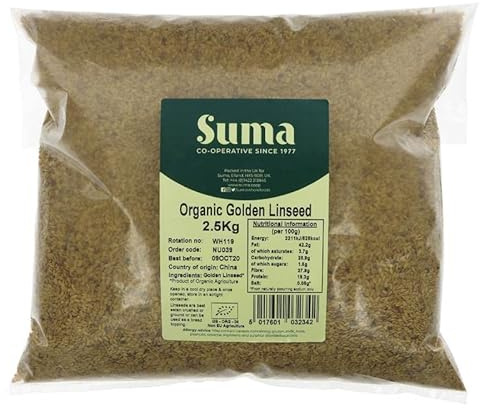 Suma Bagged Down - Organic | Linseed, Golden - Organic | 2.5kg (UK)
