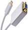 Cablesson USB Type C male to VGA female adapter with aluminum shells 0.23M 1080P@60Hz for Macbook Pro, Macbook, Google Chromebook Pixel, Dell XPS 13/15, Lenovo Yoga 900 - White