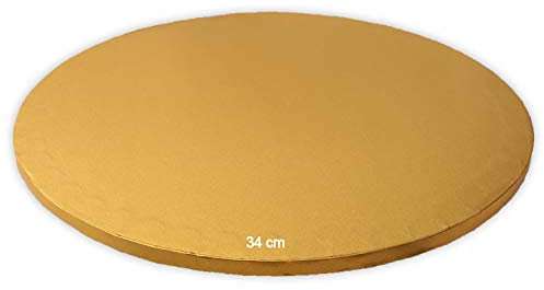 Tortenplatte/Cake Board Rund Gold 34 cm