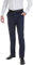 NGB Herren Anzughose Hose mit Bügelfalte - Regular Fit untersetzte Größe - Navyblau 31