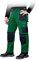 Leber & Hollman Herren Arbeitshose LH-FMN-T B, 65% Polyester 35% Baumwolle 270 g/m2, Bundhose mit Taschen für Knieschoner, 9 Multifunktionstaschen+ Schlaufe und Schlüsselhaken, Grün-Schwarz-Grau, 50