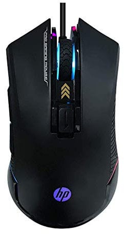 HP G360 RGB Backlighting USB Wired Gaming Mouse with 6 Programmable Buttons, Customizable 6200 DPI, Ergonomic Design, Non-Slip 3D Roller/ 3 Years Warranty (4QM92AA)
