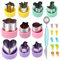 21Stück Gemüse Ausstechformen,Edelstahl Cookie Plätzchen Ausstecher mini mit Anti-Rutsch Griff, Tierform Gemüseschneider Set bento zubehör kinder mit 1Doppelzweck Melonenausstecher + 10Zahnstocher