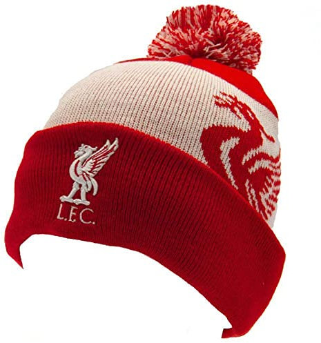 Liverpool FC Ski Bobble Knitted Hat Quick Check Red White