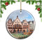Weekino Frankfurter Römer Rathaus Deutschland Christbaumkugel Hängender Weihnachtsbaum Anhänger Dekor Travel Souvenir Collection Porzellan 2,85 Zoll