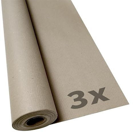 Malerabdeckpapier | 100g/m² Bodenschutz | Maler Abdeckpapier | 1m x 20m |, Menge:3