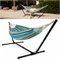 Vita5 Hängematte mit Gestell, Hängematten Outdoor 2 Personen mit Tragetasche, für Garten Pool, Balkon, und Terrasse, Indoor Tragbare Doppelhängematte Ständer, 200kg Belastbarkeit
