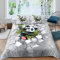 kldby Bettwäsche 155x220 cm 2 Teilig Set Tier Panda Muster Mikrofaser Bettbezug mit Reißverschluss und 1 Kopfkissenbezug 80x80 cm, Weiche und Atmungsaktive