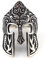 Klassische Spartan Maske Krieger Ring Skandinavischer Ring Wikinger Totem Maske Amulett Ring Herren Vintage Schmuck Geschenk