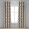 ABAKUHAUS asiatisch Ösenvorhang, japanische Natur, Dekorative 2-Panel-Fenstervorhänge für Schlafzimmer Wohnzimmer, 280 cm x 175 cm, Salmon Pale Grün Blau