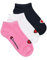 Champion Core Socks Junior 3PP Sneaker, Rosa (Fucsia), 31-34 EU (12-2 Kids UK) Unisex - Bambini e ragazzi -FW23