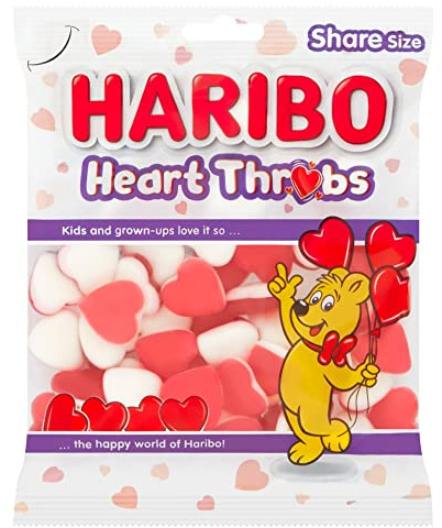 Haribo Heart Throbs Sweets Sharing Bag 160 g