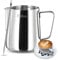 Dailyart Milk jug 13.5oz/400ml Milk Frothing jug Food Grade 304 Stainless Steel Coffee Milk jug, Barista Accessories, Milk Pitcher with Latte Decorating Art Penfor Making Latte Coffee Art, Cappuccino