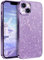 YINLAI for iPhone 13 Case Glitter Bling Sparkling Soft Clear Cover Shockproof Full Body Protection Phone Case for Women Girl Design for iPhone 13 6.1'', Purple