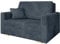 Mirjan24 Sofa Viva Piano II mit Schlaffunktion, 2 Sitzer Polstersofa mit Bettkasten inkl. Kissen, L:133 x B:98 x H:85 cm, Schlafsofa Sofagarnitur, Bettsofa, Wohnlandschaft (Tilia 77)