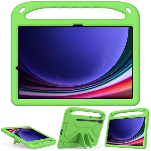 Étui pour enfants pour Samsung Galaxy Tab S9+ Plus 12,4 pouces 2023 SM-X810/X816B/X818U, mousse EVA légère et résistante aux chocs, durable, housse de tablette avec poignée et support, pour enfants