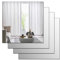 MCLEULLA Lot de 4 miroirs muraux en acrylique incassables à coller sur toute la longueur du corps pour maquillage, salle de sport, couloir