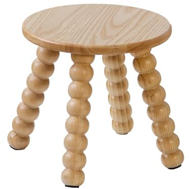 HuiDao Marchepied en bois massif pour enfants et adultes, chaise courte de 25,4 cm, table sensorielle parfaitement assortie, tabouret robuste et polyvalent pour salle de bain, cuisine, chambre à
