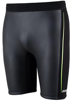 ZONE3 Active Buoyancy Shorts, 3/2mm Neoprene Swim Pants for Swim Training, Unisex Black Swim Jammers Made with Smoothskin