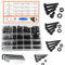 HVDHYY M3 M4 M5 M6 Schrauben und Mutter Set Kohlenstoffstahl Schraube Muttern und Unterlegscheiben Sortiment Kit Schwarz Innensechskant Schrauben Maschinenschrauben mit Aufbewahrungsbox 500Stück
