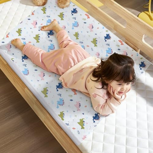 MOEMOE BABY Inkontinenz Bettunterlage, 87x99cm Inkontinenzunterlage waschbar, wasserdichte Matratzenauflage für Einzelbetten Bett