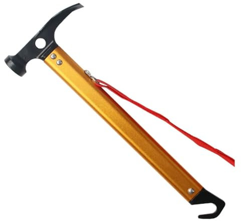OXGQDTDQ MIUYTRN Marteau d'extérieur avec poignée en Aluminium, extracteur de Clous, Multifonctionnel, Alpinisme, Camping, boîte à Outils, Marteau Thor cuicui(L-815)